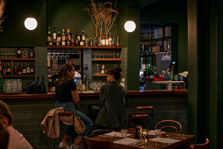 Naughtons Parkville Hotel, dark moody bar setting