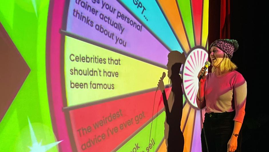 Big comedy roulette wheel