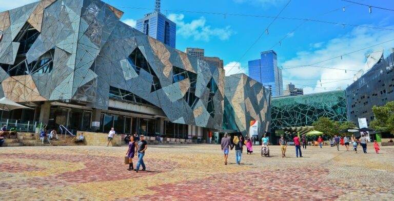 Federation Square, Melbourne art exhibitions in winter